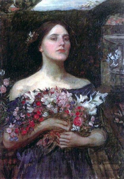 John William Waterhouse Gather Ye Rosebuds, or, Ophelia Germany oil painting art